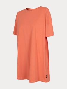 Pomarańczowa sukienka Outhorn z krótkim rękawem w sportowym stylu mini