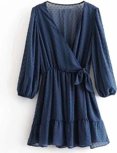 Niebieska sukienka Parine.pl w stylu casual