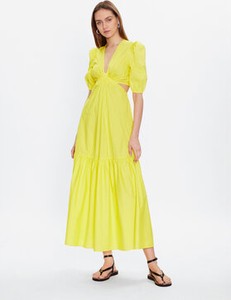 Żółta sukienka Twinset w stylu casual maxi