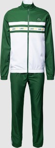 Zielony dres Lacoste z dresówki w sportowym stylu