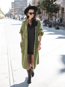 Zielony sweter Lisa Mayo w stylu casual