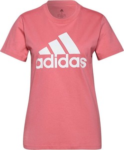 T-shirt Adidas w sportowym stylu z okrągłym dekoltem z krótkim rękawem