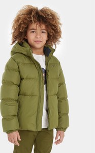 Zielona kurtka dziecięca Tommy Hilfiger dla chłopców