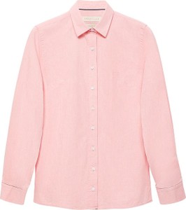 Różowa koszula Polo Club z bawełny w stylu casual z kołnierzykiem