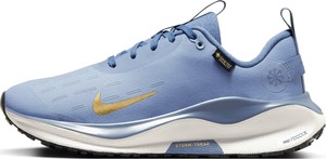Niebieskie buty sportowe Nike z goretexu sznurowane z płaską podeszwą