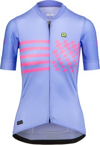Niebieska bluzka Ale Cycling w sportowym stylu z tkaniny z okrągłym dekoltem