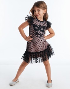 Sukienka dziewczęca Deno Kids w groszki z tiulu