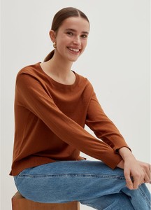 Brązowy sweter Stefanel w stylu casual