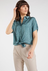 H&M Koszulowa bluzka bia\u0142y W stylu biznesowym Moda Bluzki Koszulowe bluzki 