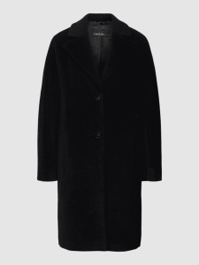Czarny płaszcz Marc Cain z wełny w stylu casual bez kaptura