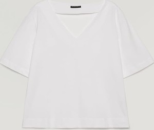 T-shirt Sisley z bawełny z krótkim rękawem w stylu casual