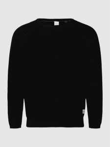 Czarny sweter Jack & Jones z okrągłym dekoltem z dzianiny
