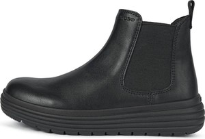 Czarne buty dziecięce zimowe Geox dla dziewczynek