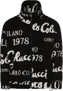 Czarna kurtka Carlo Colucci w młodzieżowym stylu krótka