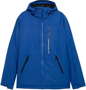 Niebieska kurtka 4F krótka w sportowym stylu