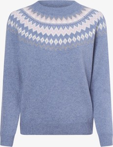 Niebieski sweter Marie Lund z wełny w stylu casual