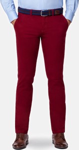 Czerwone spodnie LANCERTO z bawełny