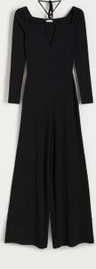Czarna sukienka Reserved z długim rękawem