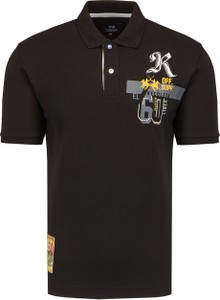 Czarna koszulka polo La Martina z krótkim rękawem