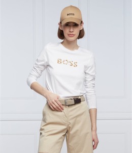 Bluzka Hugo Boss z krótkim rękawem w stylu casual