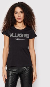 Czarna bluzka Blugirl Blumarine z krótkim rękawem