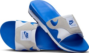 Niebieskie buty letnie męskie Nike z zamszu w sportowym stylu