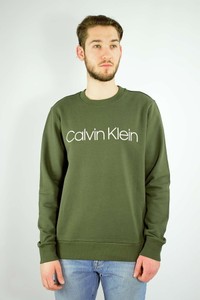 Zielona bluza Calvin Klein w młodzieżowym stylu z bawełny