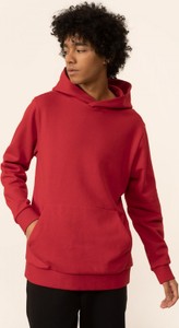Czerwona bluza Outhorn w młodzieżowym stylu z bawełny