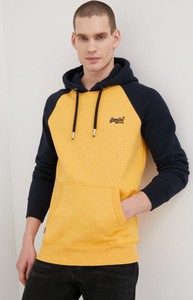 Żółta bluza Superdry z bawełny w młodzieżowym stylu