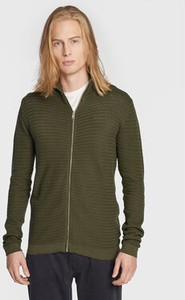 Sweter Solid ze stójką w stylu casual