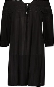 Czarna sukienka O'Neill z okrągłym dekoltem mini