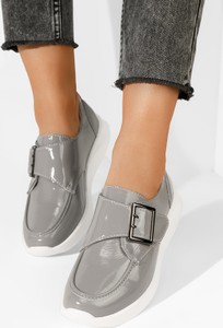 Półbuty Zapatos lakierowane w stylu casual