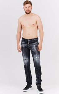 Czarne jeansy Dsquared2 w stylu casual