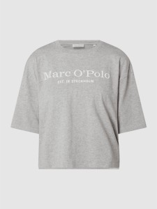 T-shirt Marc O'Polo z okrągłym dekoltem z krótkim rękawem z bawełny