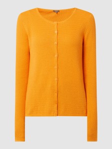 Pomarańczowy sweter Montego w stylu casual z bawełny