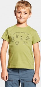 Zielona koszulka dziecięca Didriksons z krótkim rękawem z bawełny