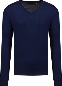 Granatowy sweter POLO RALPH LAUREN z wełny w stylu casual
