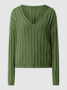 Zielony sweter Vila w stylu casual z bawełny