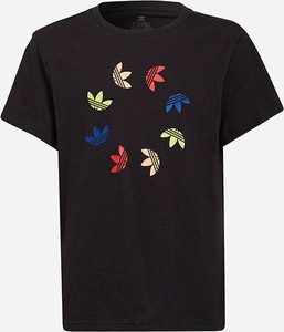 Czarna koszulka dziecięca Adidas Originals dla chłopców