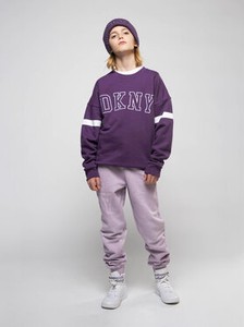 Fioletowa bluza dziecięca DKNY