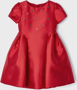 Czerwona sukienka dziewczęca Mayoral