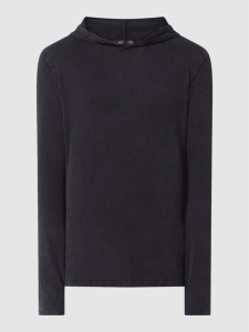 Czarna bluza Q/s Designed By - S.oliver w młodzieżowym stylu z bawełny