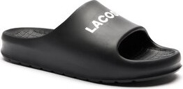 Czarne buty letnie męskie Lacoste w sportowym stylu