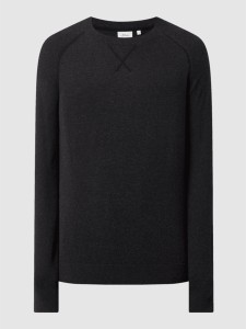Czarny sweter S.Oliver z bawełny