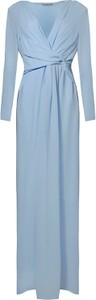 Niebieska sukienka TOVA maxi kopertowa