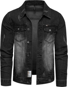 Czarna kurtka Recea krótka z jeansu