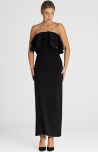 Czarna sukienka Fokus w stylu casual