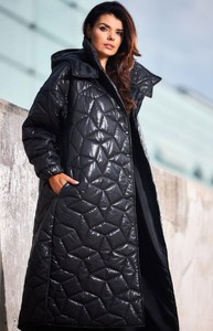 Płaszcz Awama w stylu casual z kapturem