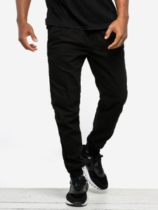Czarne spodnie Jigga Wear z bawełny