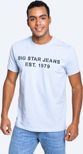 Niebieski t-shirt Big Star w młodzieżowym stylu